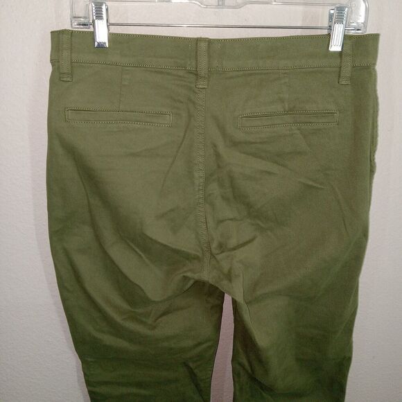 J.Crew Vintage Slim Straight Stretch Chino Green Pant Item AB648 Size 28 - Picture 6 of 10